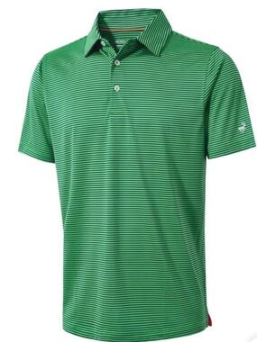 Michael Rouen Performance Polo Green/Blue 2XL NWT IN PACKAGE